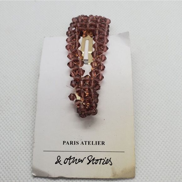 NWT Paris Atelier & Other Stories Purple Hair Clip - Picture 2 of 4